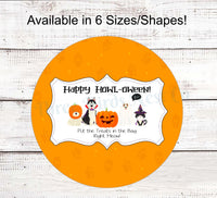 
              Happy Howl-oween Cats and Dogs Halloween Sign
            