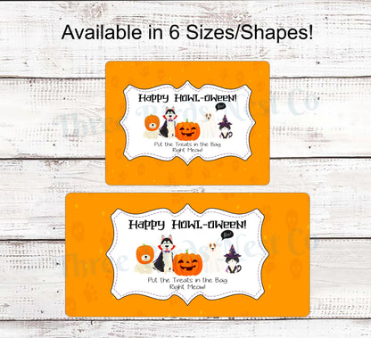 Happy Howl-oween Cats and Dogs Halloween Sign
