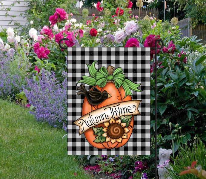 Garden Flag - Fall Garden Flag - Garden Flag Fall - Autumn Garden Flag - Pumpkin Decor - Fall Decor - Double Sided Garden Flag