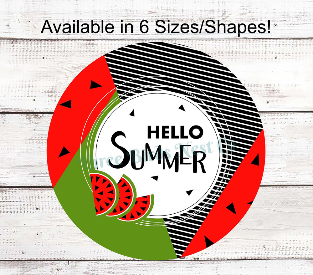 Watermelon Wreath Sign - Watermelon Welcome Sign - Watermelon Sign - Welcome Wreath Sign - Summer Wreath Sign - Watermelon Wreath