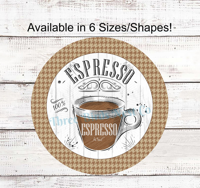 Espresso Signs - Coffee Sign - Kitchen Coffee Sign - Coffee Bar Sign