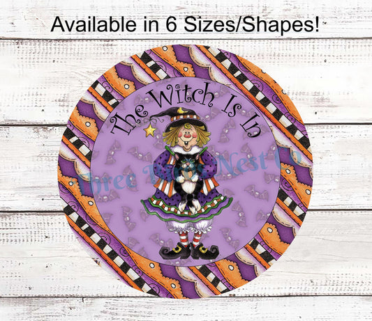 Halloween Signs - Halloween Cat - Halloween Wreath - Halloween Wreath Attachments - Halloween Decor - Cute Halloween Decor