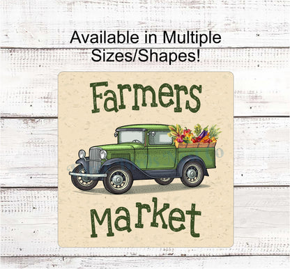 Farmers Market Truck - Farmers Market Sign - Farmers Market Vintage - Farmers Market Stand - Farmers Market Wreath - Old Truck Signs
