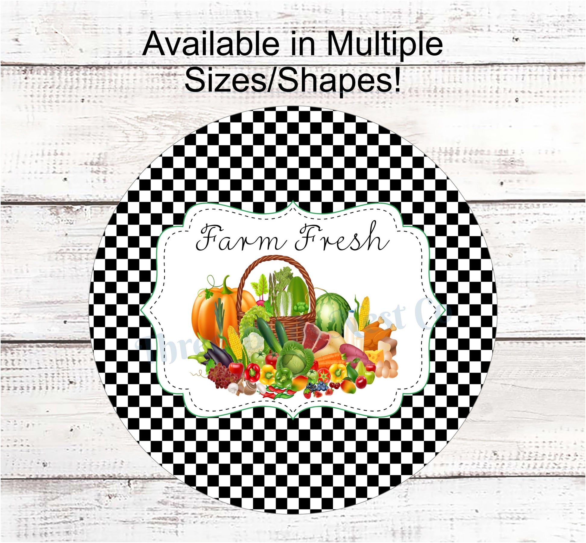 Farmers Market Sign - Farm Fresh Sign - Farmers Market Stand - Farmers Market Wreath - Vegetable Sign - Farm Wreath Signs