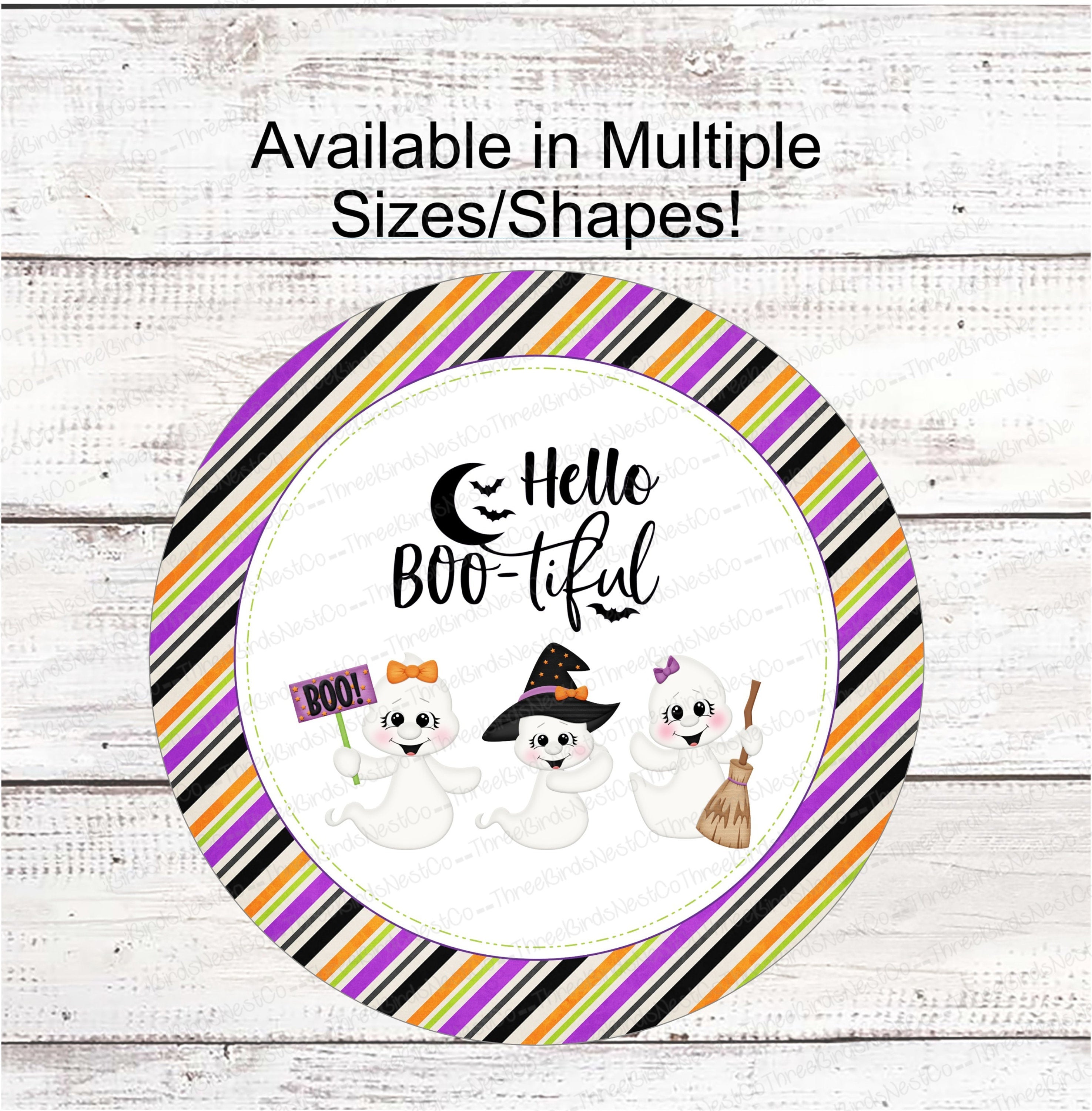 Hello Bootiful Halloween Ghosts Sign – Three Birds Nest Company