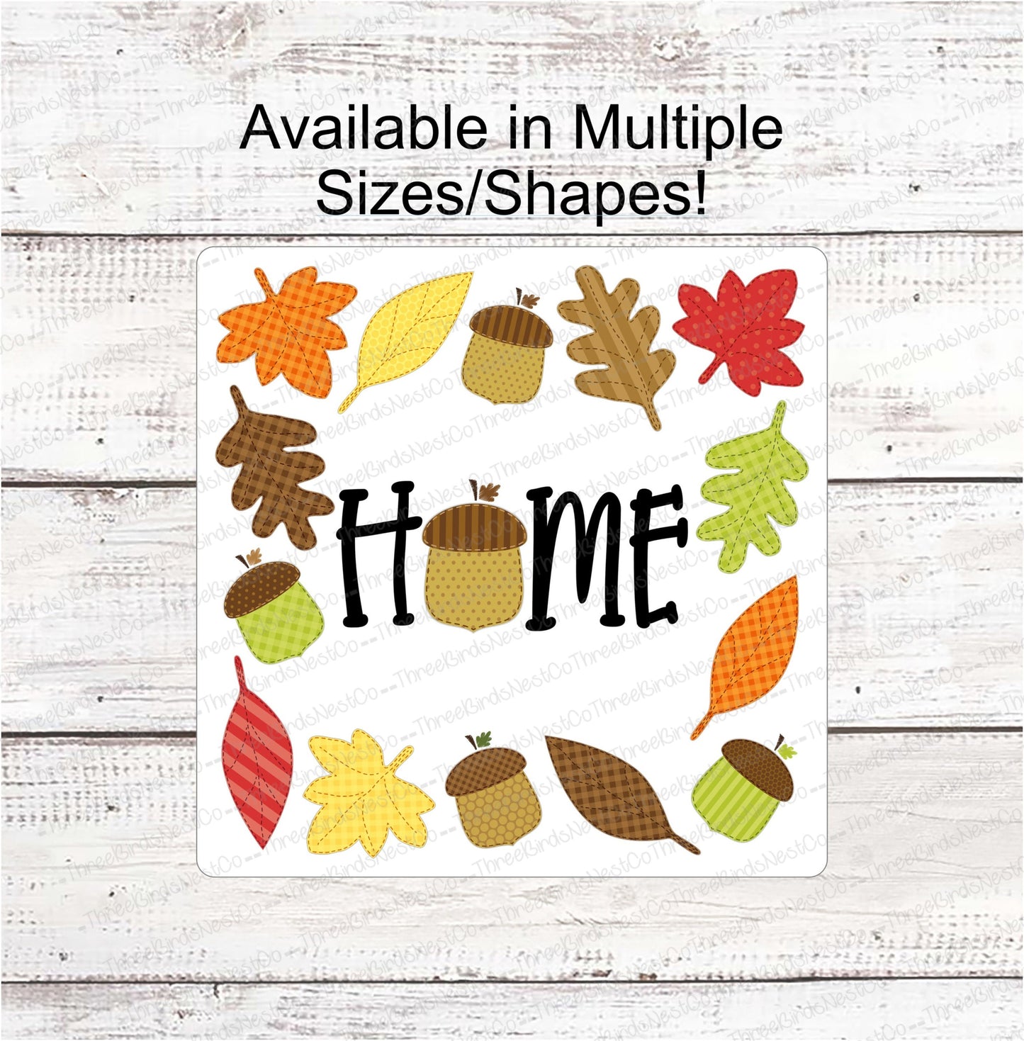 Fall Home Acorn Sign