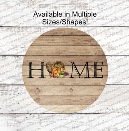 Fall Cornucopia Home Sign