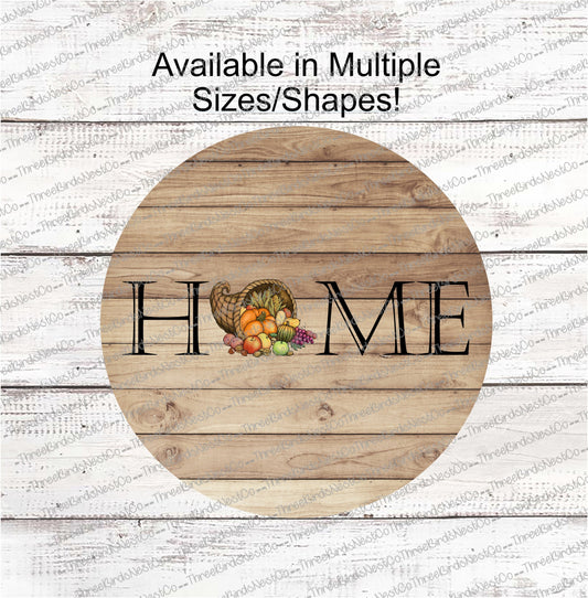 Fall Cornucopia Home Sign