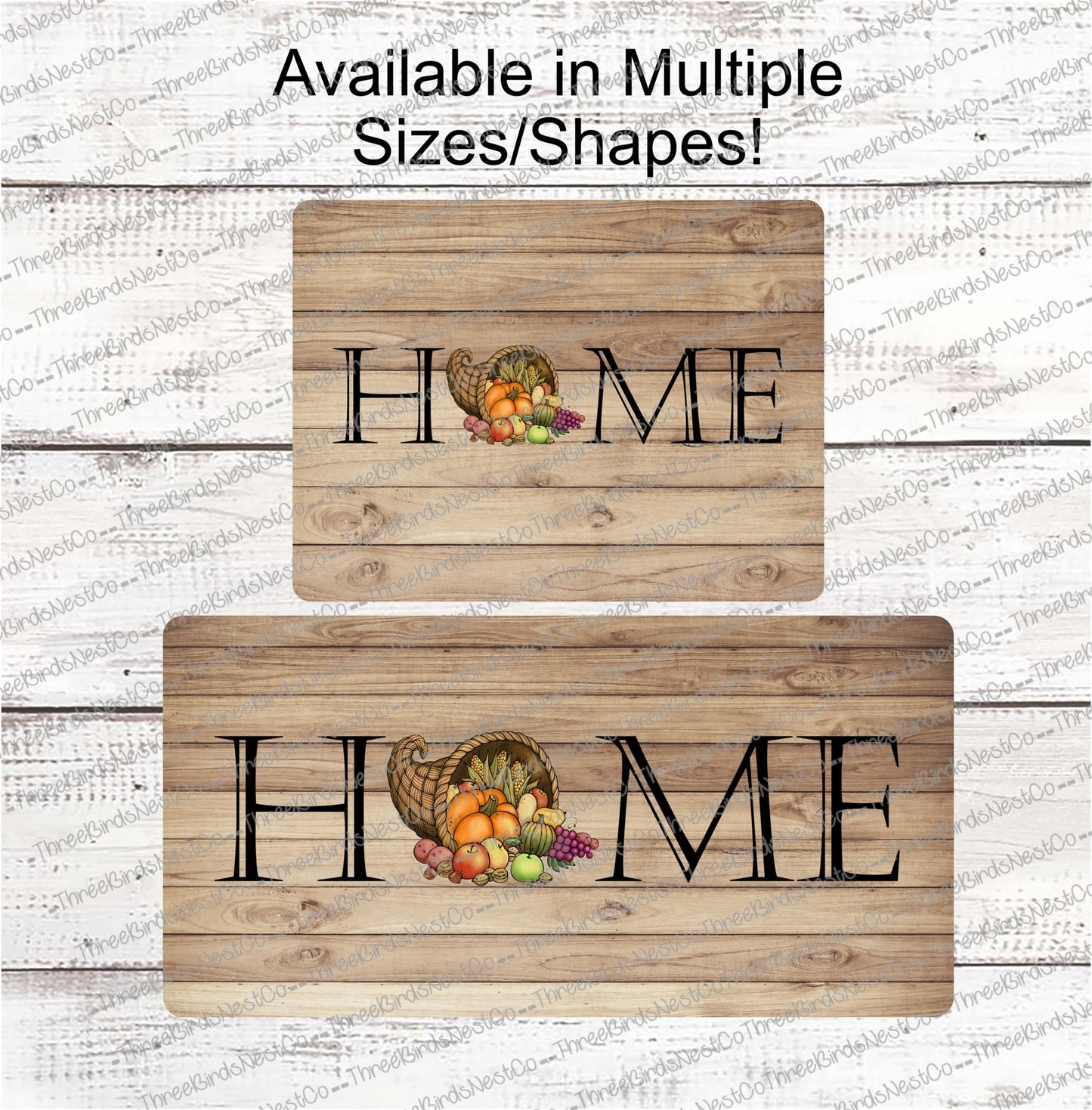 Fall Cornucopia Home Sign