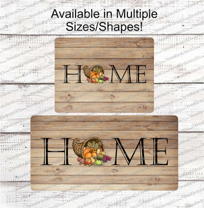Fall Cornucopia Home Sign