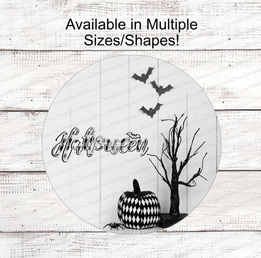 Farmhouse Halloween Bats Sign