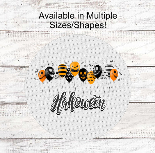 Halloween Balloons Sign
