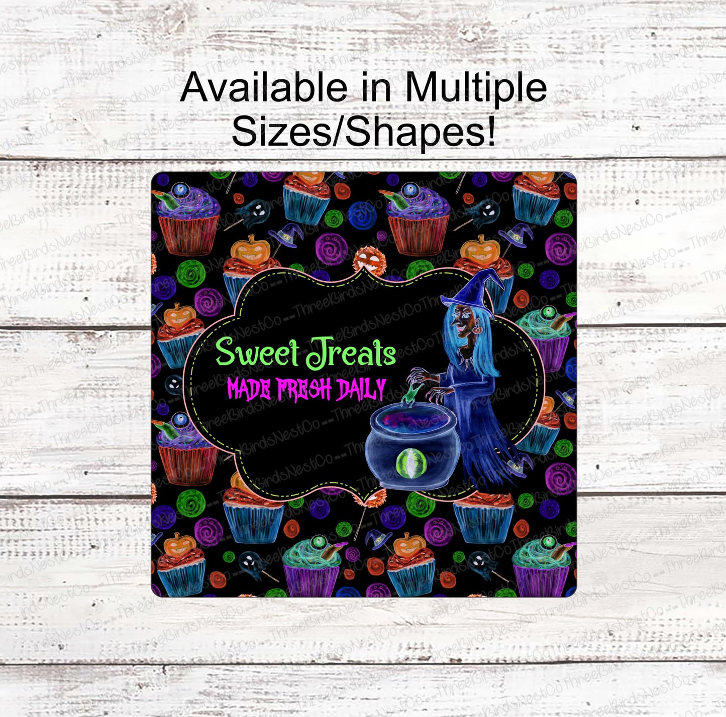 Sweet Treats Neon With Halloween Sign