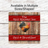 
              Red Rooster Inn Farmhouse Sign
            