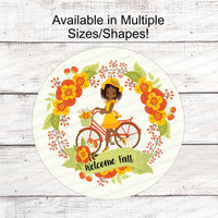 
              Fall Bicycle African American Girl
            