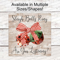 
              Farmhouse Sleigh Bells Christmas Sign
            