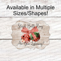 
              Farmhouse Sleigh Bells Christmas Sign
            