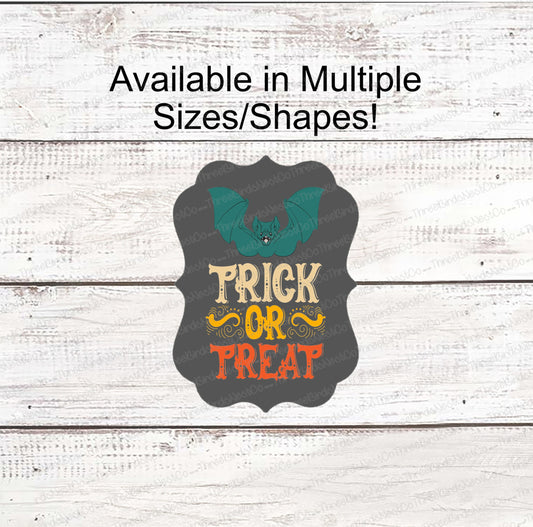 Vintage Trick or Treat Halloween Sign