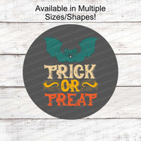 Vintage Trick or Treat Halloween Sign