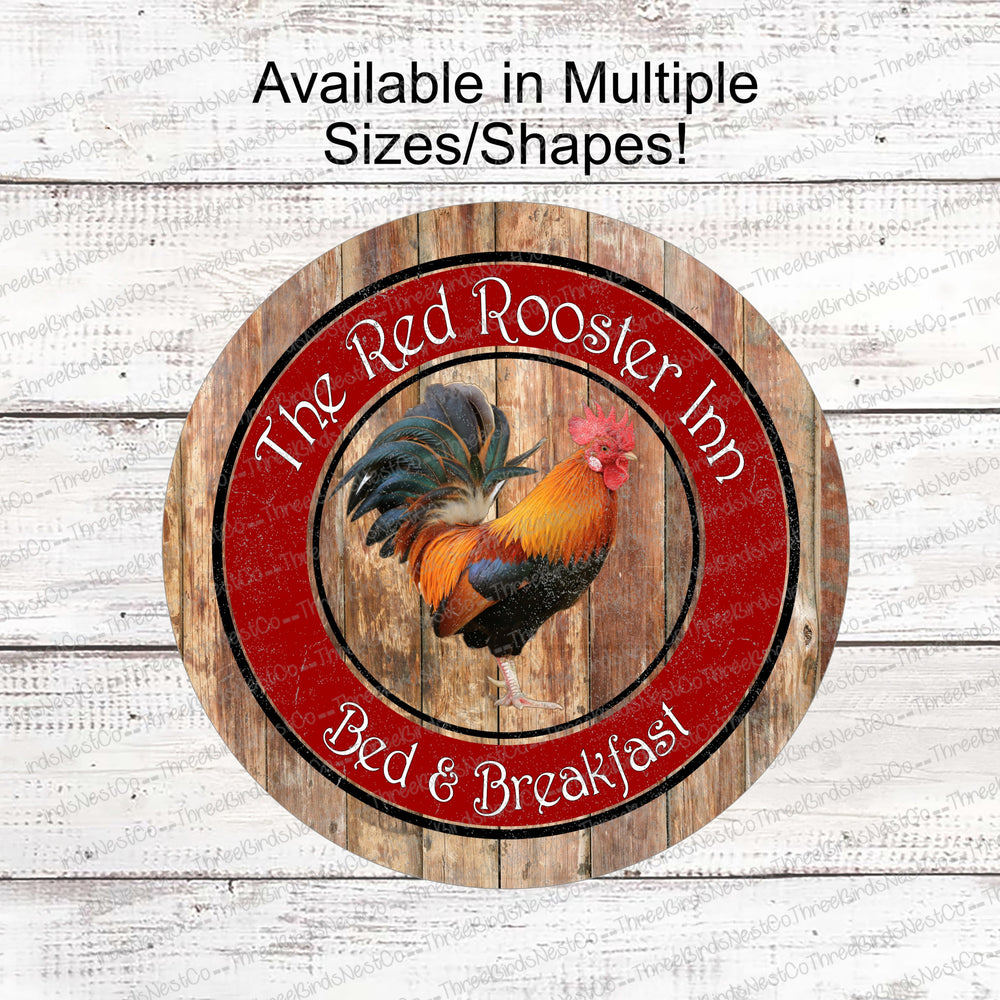 Red Rooster Inn Farmhouse Sign