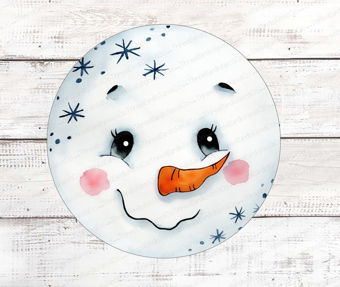 Snowman Sign - Snowman Face - Winter Wreath Sign - Christmas Wreath Signs