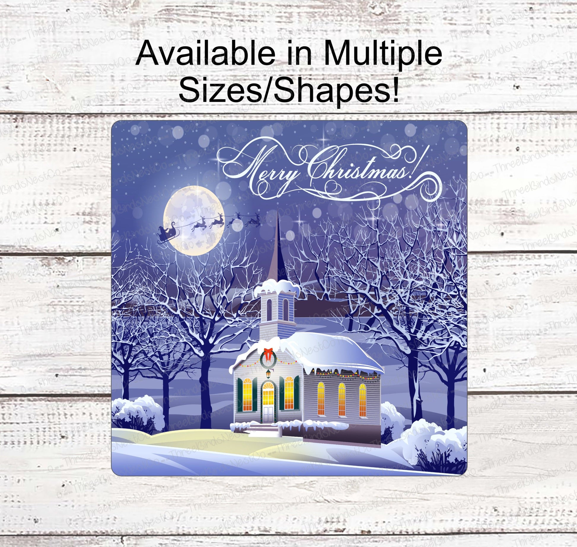 Christmas Wreath Signs - Christmas Church Signs - Santa Sign - Jesus is the Reason - Christmas Signs - Religious Sign - Christian Sign