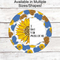 Fall Welcome Sign - Sunflower Sign - Sunflowers Wreath Sign - Fall Wreath Sign - Welcome Fall Sign - Leopard Print Sign