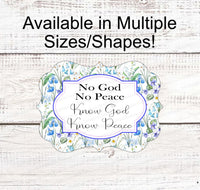
              God Sign - Religious Wreath Signs - Christian Wreath Sign - Floral Wreath Sign - Jesus Signs - Easter Wreath Signs
            