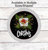 
              Christmas Wreath Signs - Christmas Signs - Merry Christmas Signs - Christmas Presents - Christmas Greenery - Cupcakes Sign
            