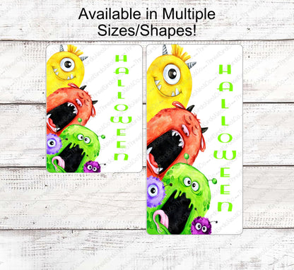 Halloween Signs - Halloween Monster Sign - Cute Monsters - Halloween Wreath Signs - Halloween Wreath Attachments - Halloween Decor