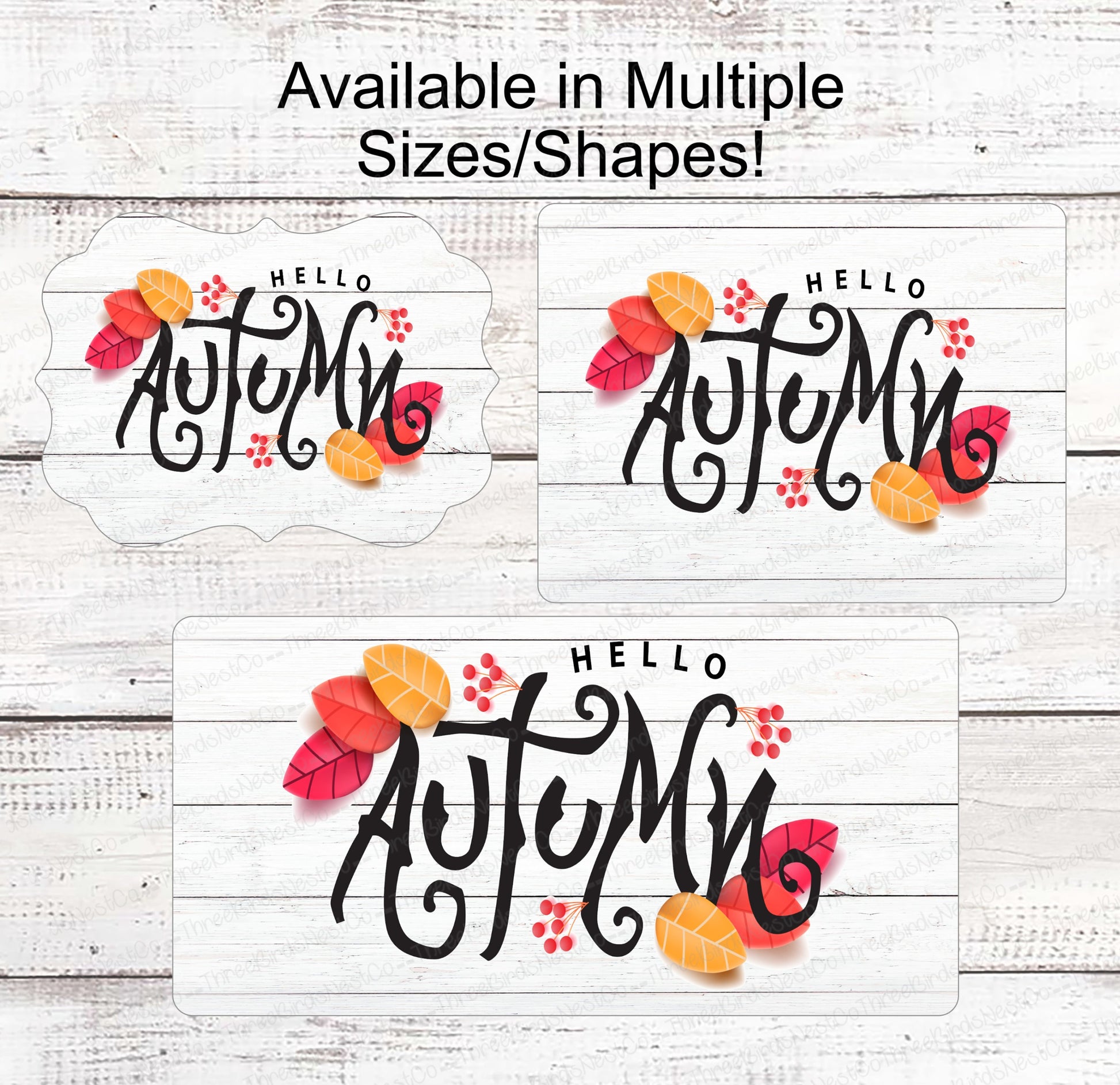 Autumn Welcome Sign - Fall Welcome Sign - Welcome Fall Sign - Thanksgiving Sign - Fall Wreath Sign - Hello Fall Sign - Hello Autumn Sign