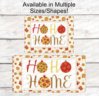 
              Christmas Wreath Signs - Christmas Home Sign - HoHoHo Sign - Home Wreath Sign - Christmas Ornaments - Christmas Ornament Signs
            