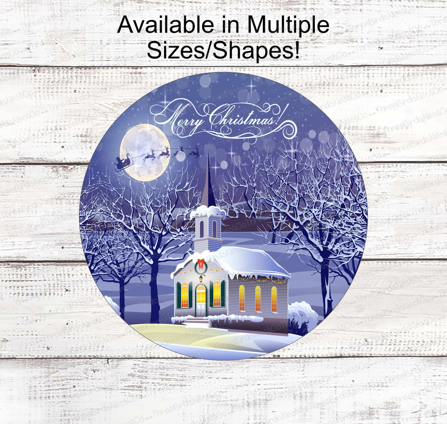 Christmas Wreath Signs - Christmas Church Signs - Santa Sign - Jesus is the Reason - Christmas Signs - Religious Sign - Christian Sign