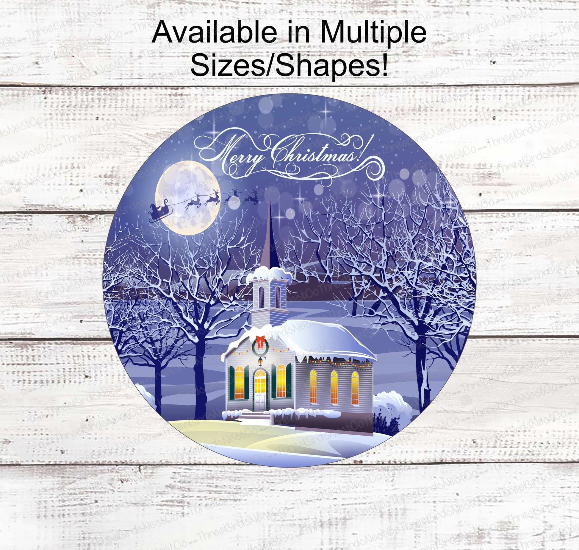 Christmas Wreath Signs - Christmas Church Signs - Santa Sign - Jesus is the Reason - Christmas Signs - Religious Sign - Christian Sign