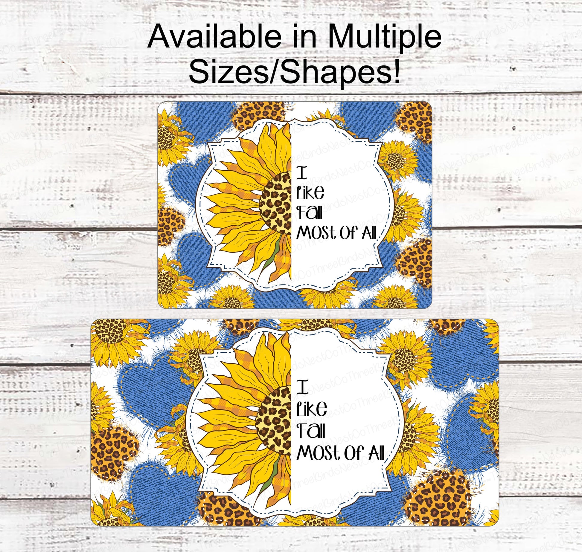 Fall Welcome Sign - Sunflower Sign - Sunflowers Wreath Sign - Fall Wreath Sign - Welcome Fall Sign - Leopard Print Sign