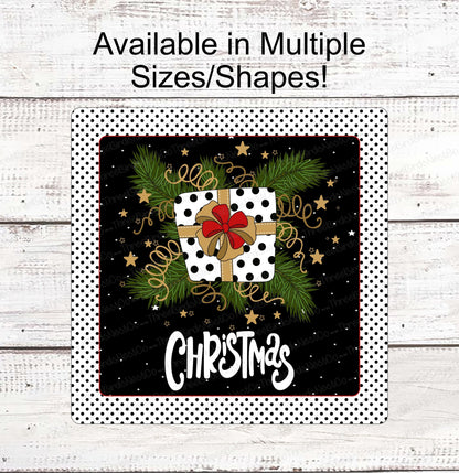 Christmas Wreath Signs - Christmas Signs - Merry Christmas Signs - Christmas Presents - Christmas Greenery - Cupcakes Sign