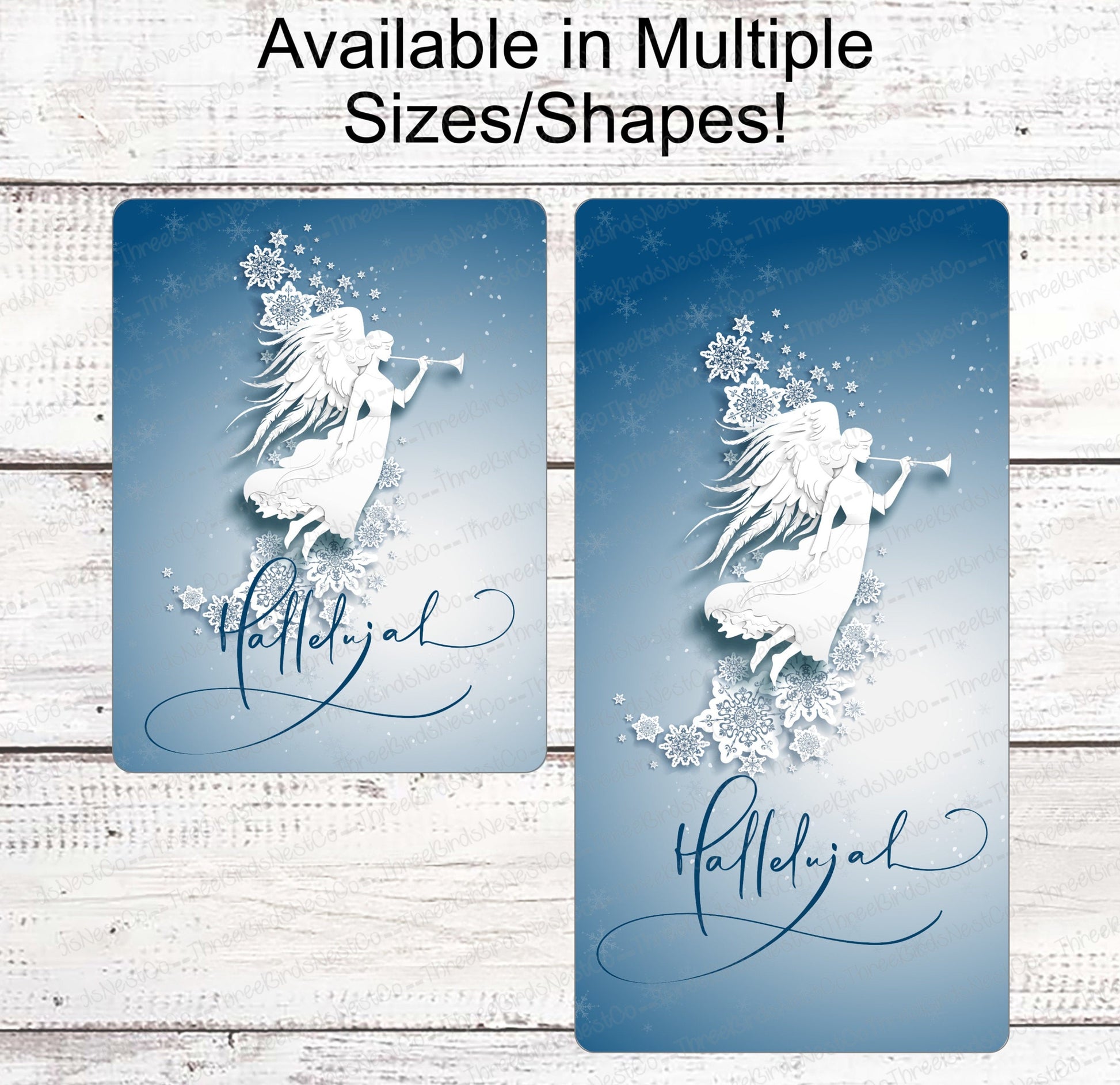 Christmas Wreath Signs - Hallelujah Sign - Jesus is the Reason - Angel Sign - Christmas Signs - Religious Sign - Christian Sign