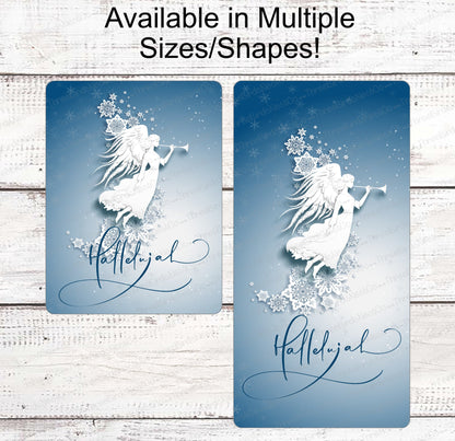 Christmas Wreath Signs - Hallelujah Sign - Jesus is the Reason - Angel Sign - Christmas Signs - Religious Sign - Christian Sign