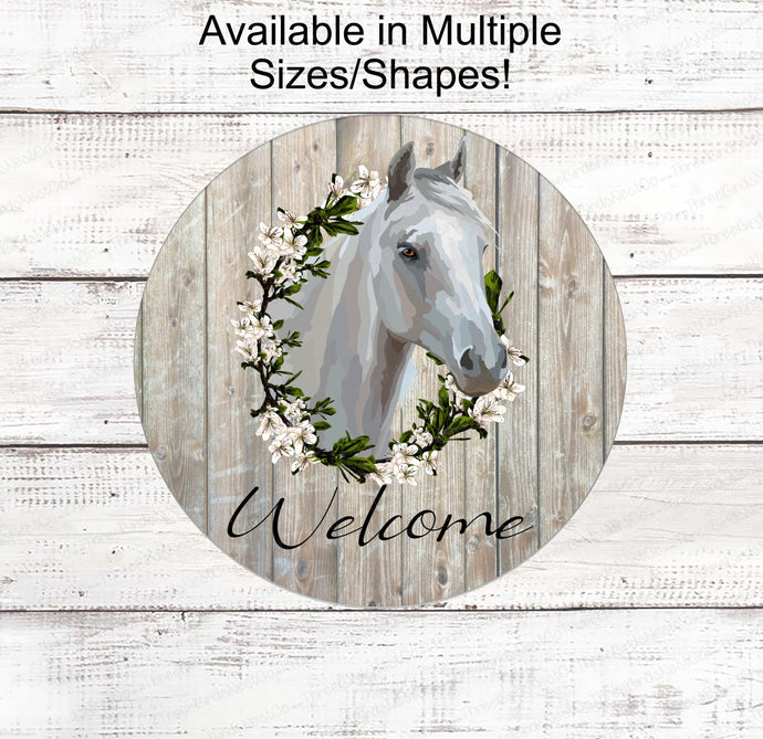 Farm Life Sign - Horse Sign - Horse Welcome Sign - Horse Wreath Signs - Farmhouse Wreath Sign - Farm Wreaths Signs