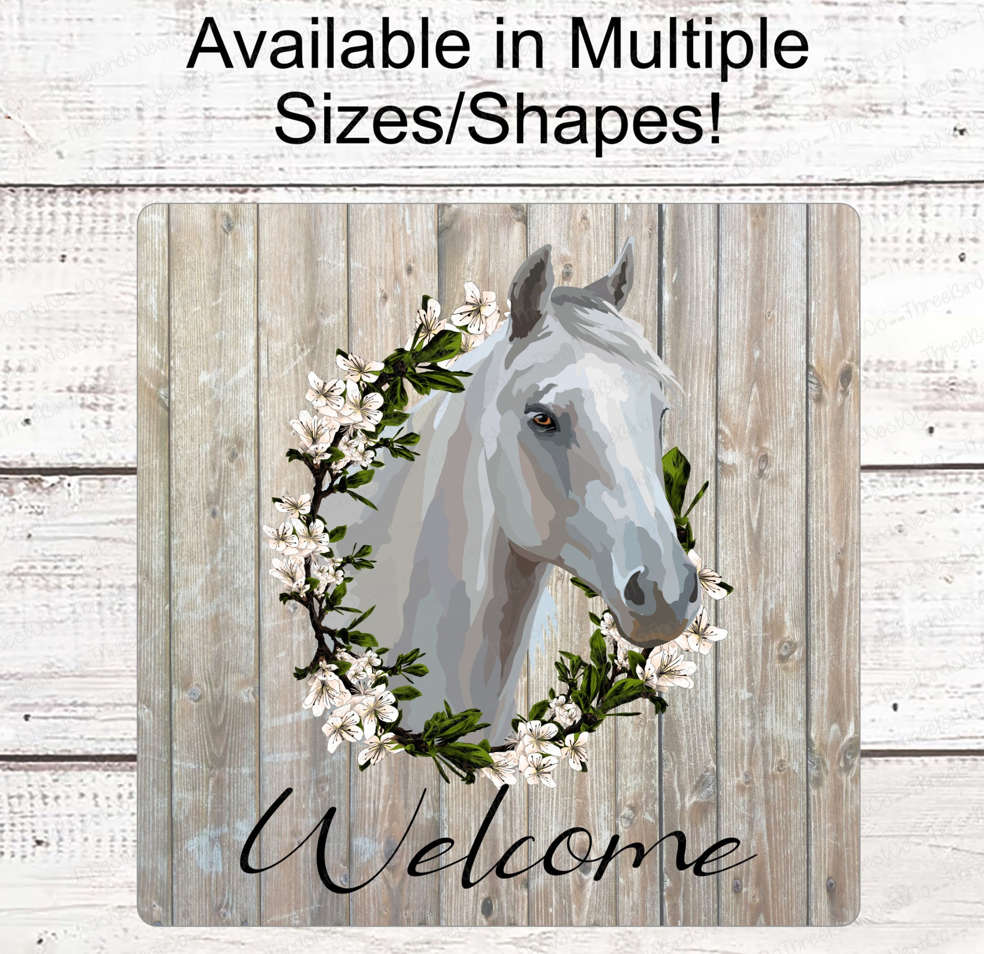 Farm Life Sign - Horse Sign - Horse Welcome Sign - Horse Wreath Signs - Farmhouse Wreath Sign - Farm Wreaths Signs