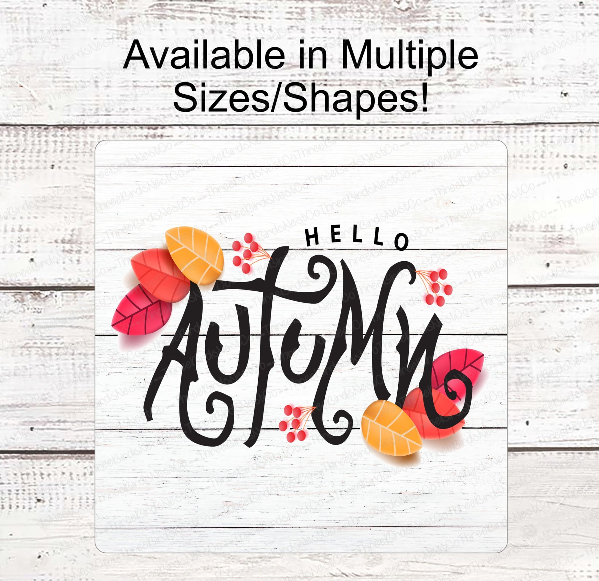 Autumn Welcome Sign - Fall Welcome Sign - Welcome Fall Sign - Thanksgiving Sign - Fall Wreath Sign - Hello Fall Sign - Hello Autumn Sign
