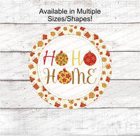
              Christmas Wreath Signs - Christmas Home Sign - HoHoHo Sign - Home Wreath Sign - Christmas Ornaments - Christmas Ornament Signs
            