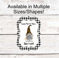 
              Bee Kind - Gnome Sign - Bee Gnome - Bee Wreath Signs - Bee Wreath - Spring Wreath Signs - Summer Wreath Signs - Bumble Bee Wreath Signs
            