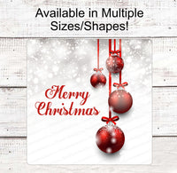 
              Christmas Wreath Signs - Christmas Signs - Merry Christmas Sign - Christmas Ornaments - Christmas Ornaments Signs
            