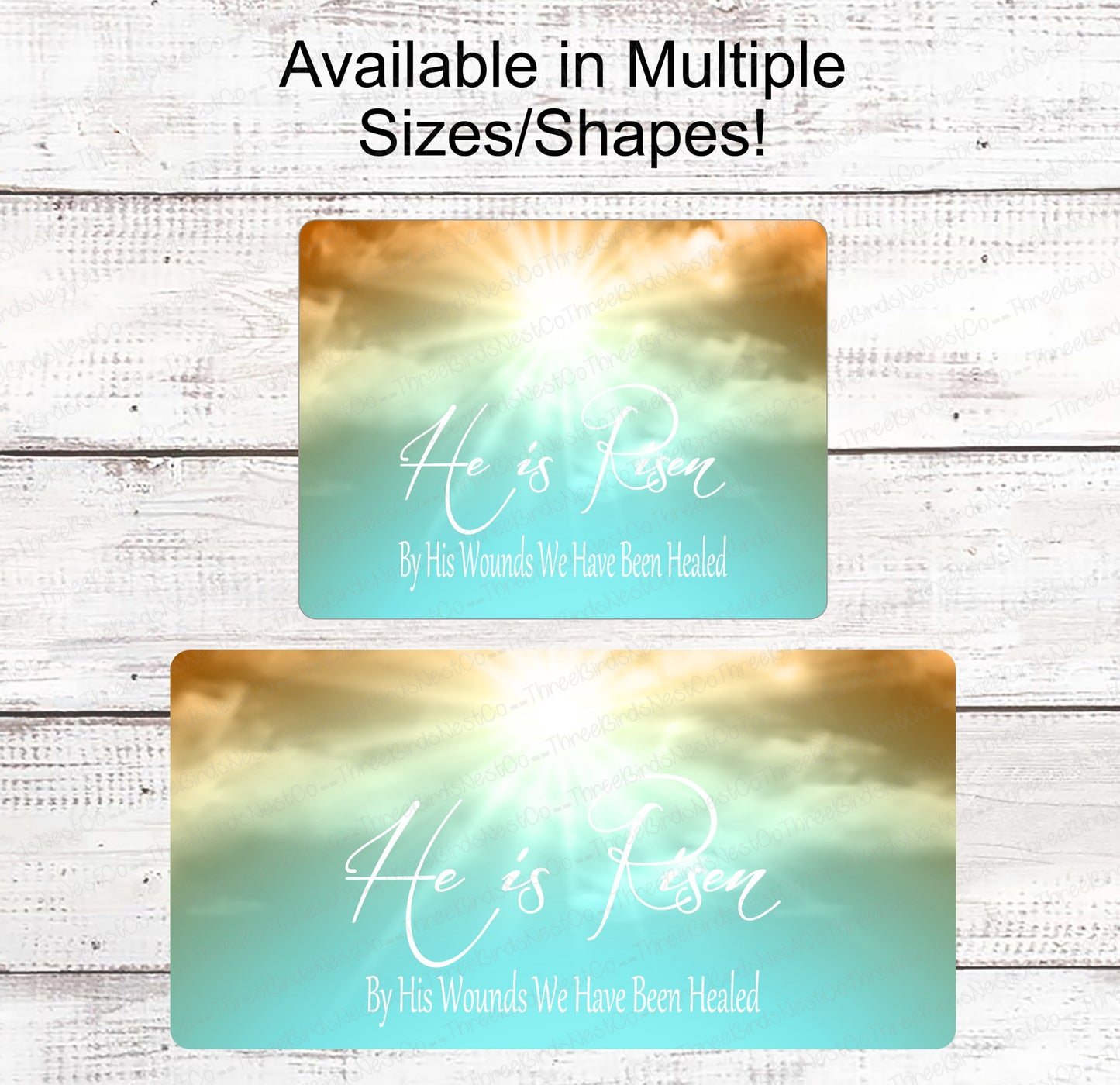 He is Risen Wreath Sign - Sunrise Sign - He is Risen Sign - He is Risen Wreath - Easter Sign - Easter Wreath Signs - Jesus Signs