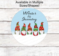 
              Gnome for the Holidays - Winter Gnome - Christmas Wreath Signs - Christmas Gnomes - Gnomes Signs - Christmas Sweaters
            