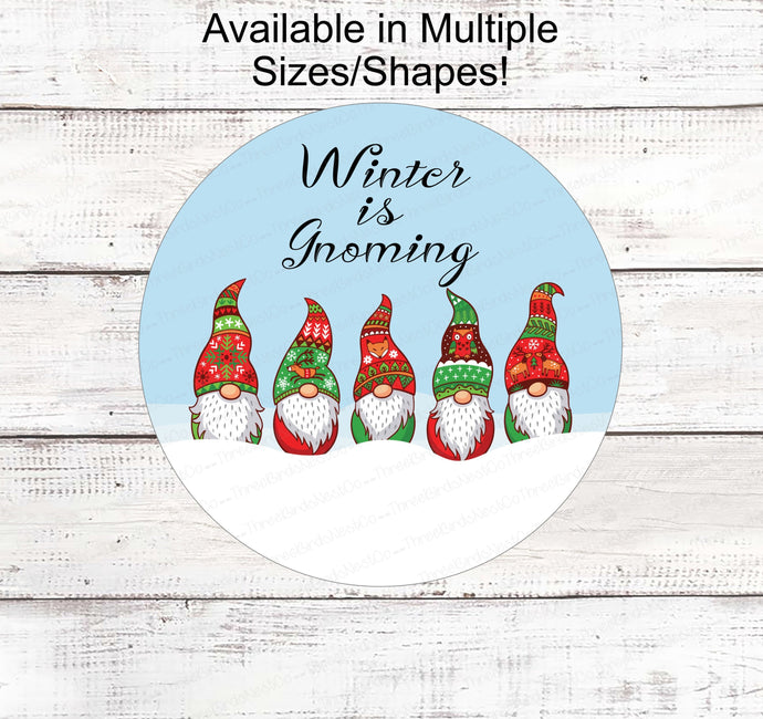 Gnome for the Holidays - Winter Gnome - Christmas Wreath Signs - Christmas Gnomes - Gnomes Signs - Christmas Sweaters