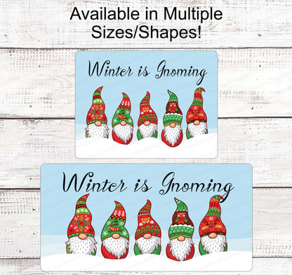 Gnome for the Holidays - Winter Gnome - Christmas Wreath Signs - Christmas Gnomes - Gnomes Signs - Christmas Sweaters