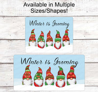 
              Gnome for the Holidays - Winter Gnome - Christmas Wreath Signs - Christmas Gnomes - Gnomes Signs - Christmas Sweaters
            