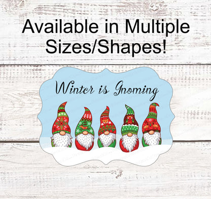 Gnome for the Holidays - Winter Gnome - Christmas Wreath Signs - Christmas Gnomes - Gnomes Signs - Christmas Sweaters